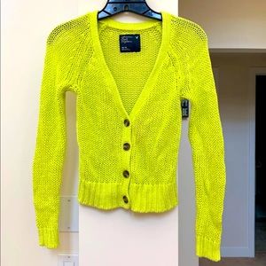 Neon knit sweater American eagle women’s Xsmall